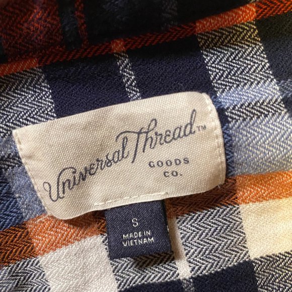 Universal Threads Good Co. Women's Flannel Shirt Dress with Belt - Picture 3 of 5